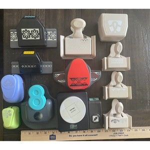 Martha Stewart and Mc Gill We R And ek Punch Lot of 13 Crisp Sharp Die Cuts